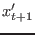 $\displaystyle x'_{t + 1}$